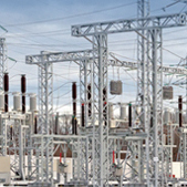 overhead power generation lines 
