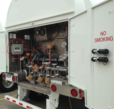 LNG integrated cryogenic electronics flow computer delivery by a tanker