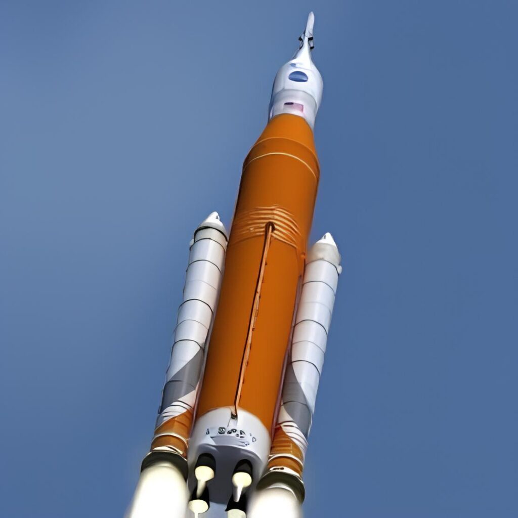 NASA SLS space rocket launch - Hoffer Flow aerospace engine testing