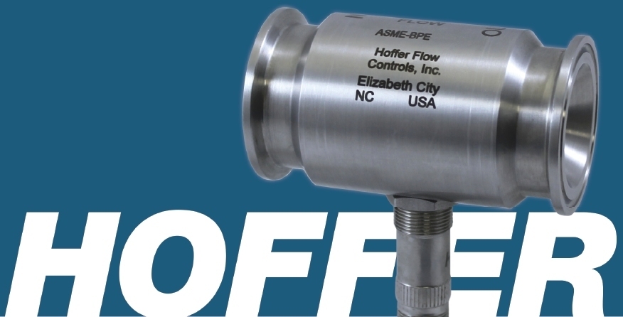 Hoffer sanitary turbine flowmeter 